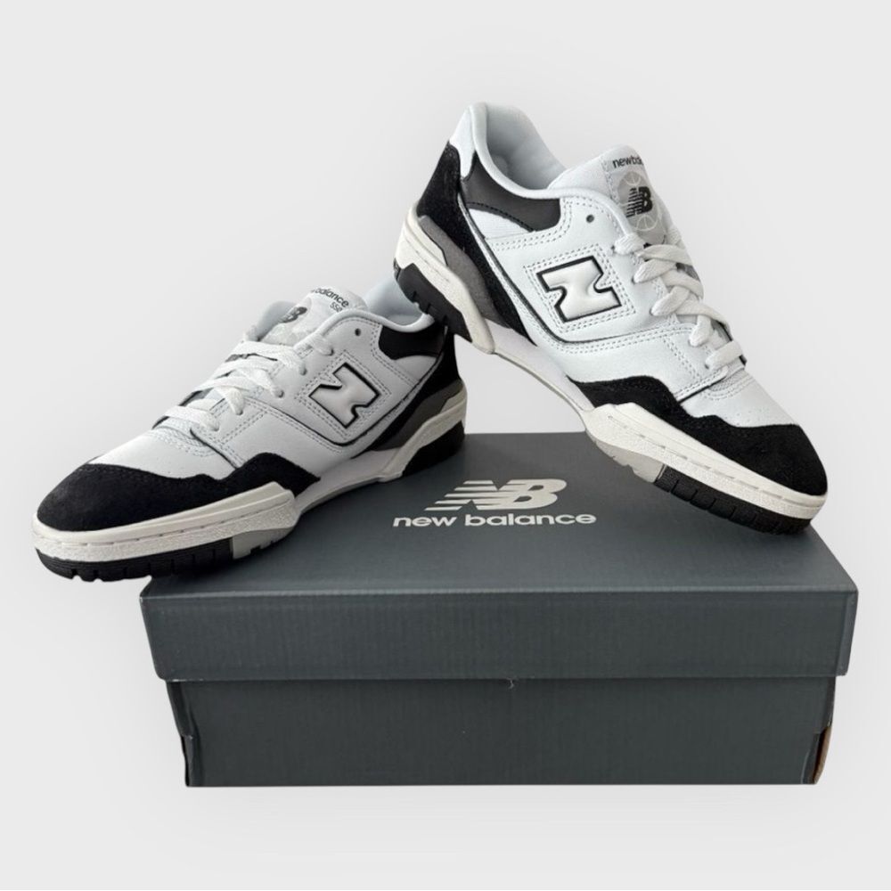 New Balance Kids Sneakers in White and Black